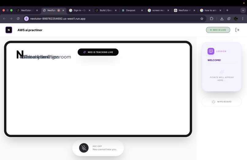 NeoTutor — Live AI Whiteboard Teacher Powered by Gemini 3 – screenshot 2