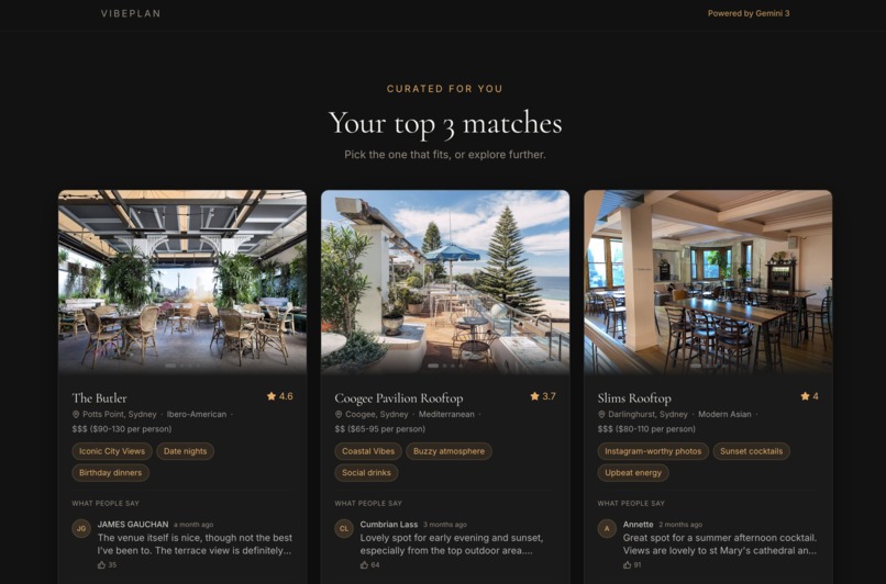 Vibeplan – screenshot 3