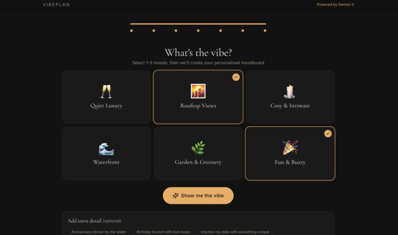 Vibeplan – screenshot 1