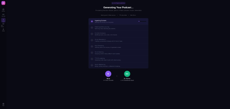AI Podcast Studio – screenshot 3