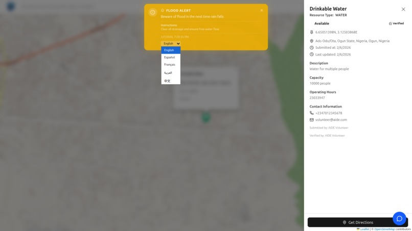 AIDE (Artificial Intelligence Disaster Emergency) – screenshot 2