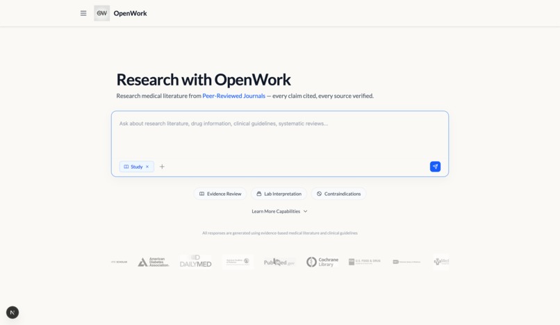 OpenWork – screenshot 1