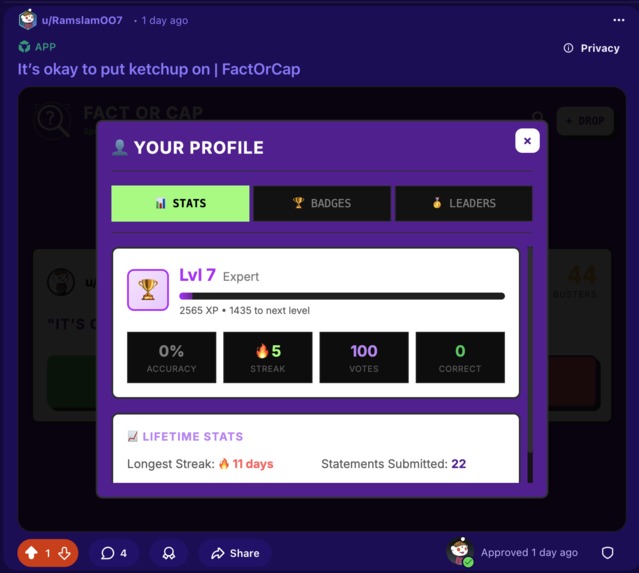 Fact Or Cap – screenshot 5