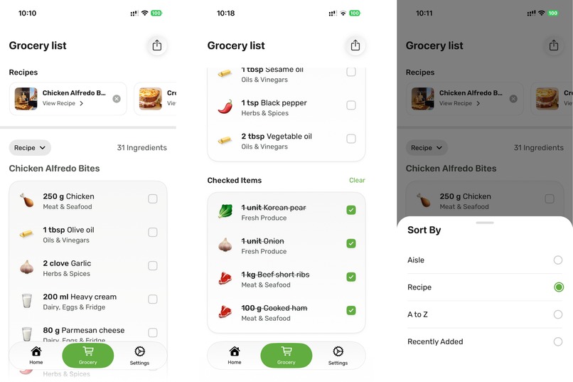 Grocify: AI-Powered Recipe & Grocery Manager – screenshot 3