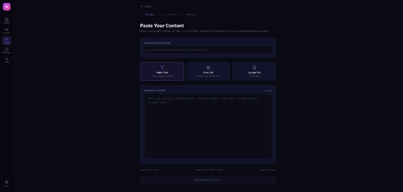 AI Podcast Studio – screenshot 10