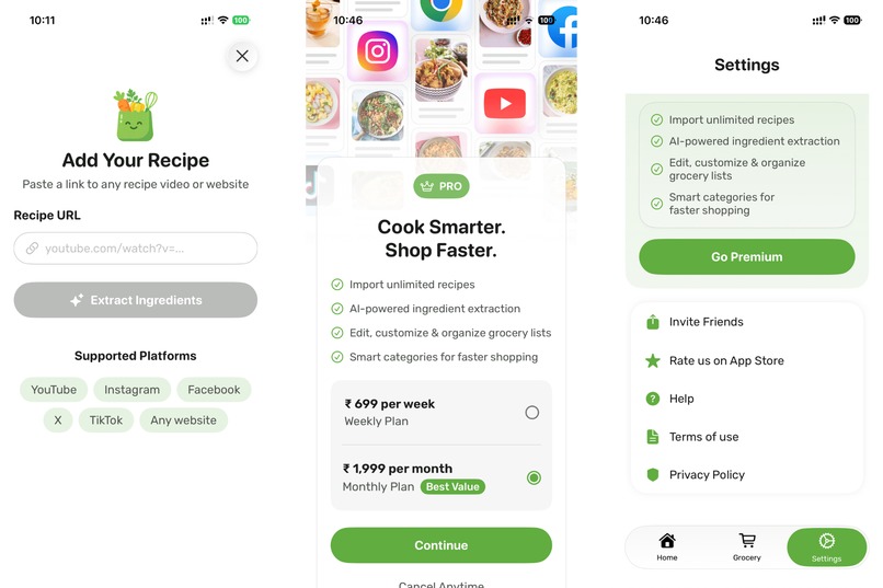 Grocify: AI-Powered Recipe & Grocery Manager – screenshot 4