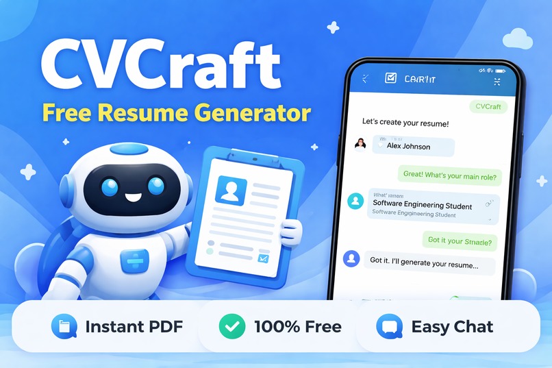 CVCraft – Free Resume Generator Bot – screenshot 1
