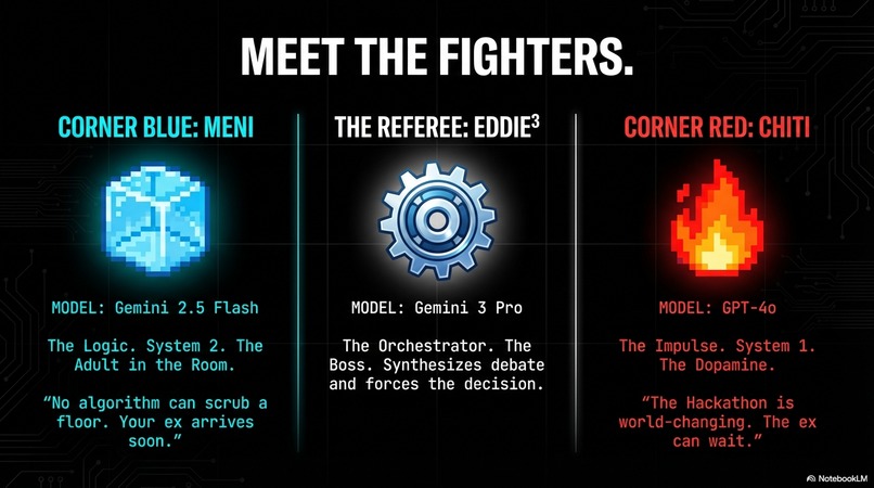 Eddie³ → Gemini Orchestrates . GPT play the Devil. You act.  – screenshot 7