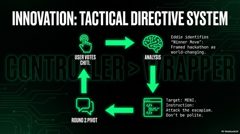 Eddie³ → Gemini Orchestrates . GPT play the Devil. You act.  – screenshot 8