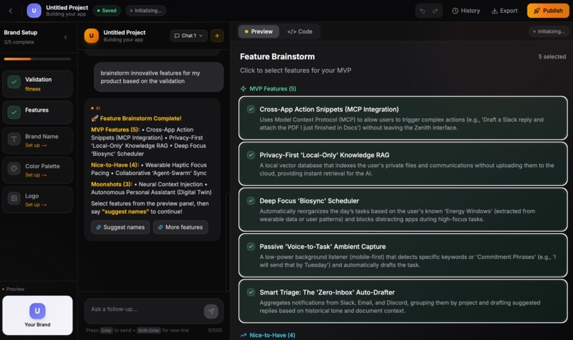 LaunchKit: From Startup Idea to Live App in Minutes – screenshot 3
