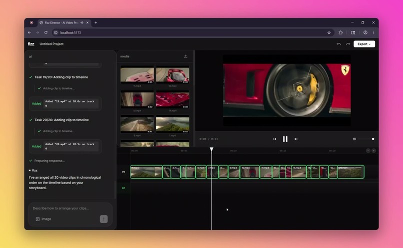 Fizz - Agentic Video Editor – screenshot 2