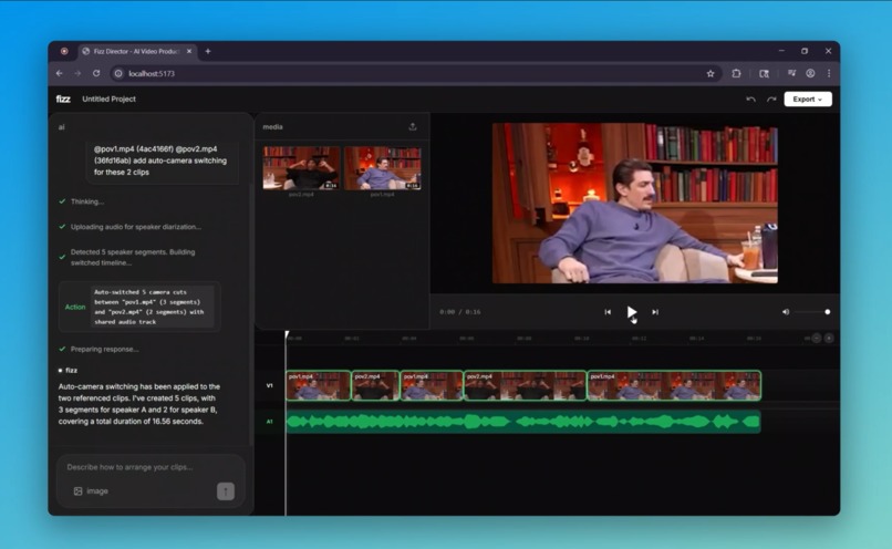 Fizz - Agentic Video Editor – screenshot 4