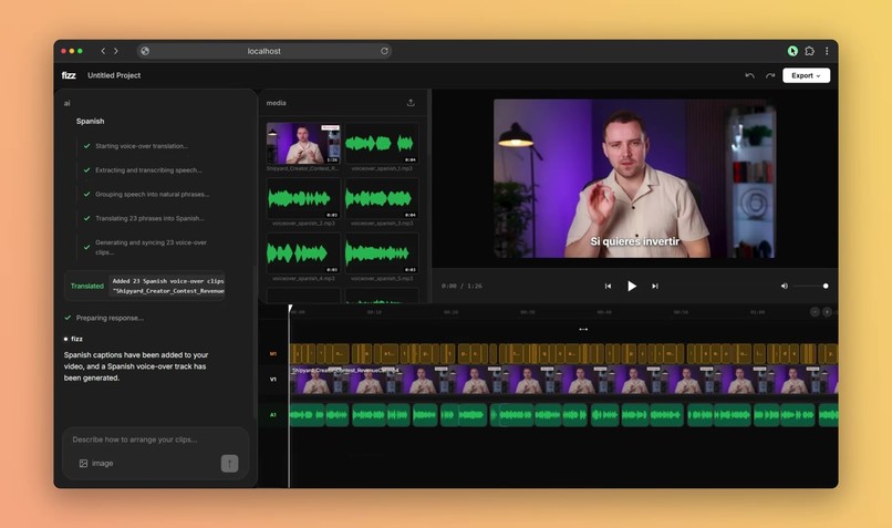 Fizz - Agentic Video Editor – screenshot 1