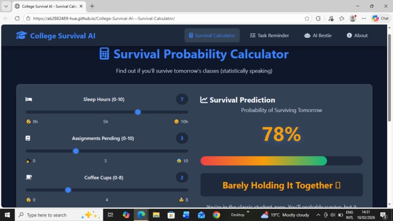 College Survival AI – Smart Student Assistant – screenshot 1