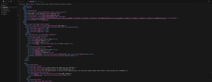 Hobby Swap: By using Google Gemini – screenshot 1