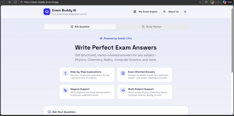 Exam Buddy Ai – screenshot 1