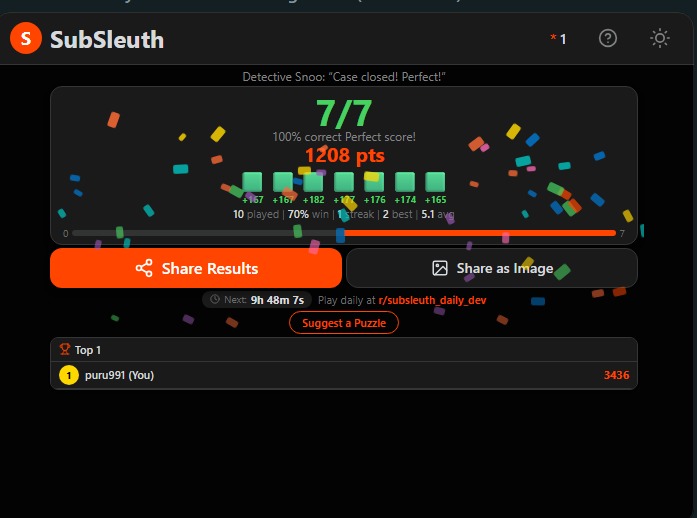 SubSleuth Daily – screenshot 4