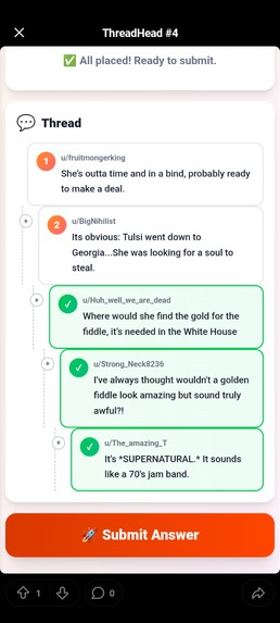 ThreadHead - Reddit Comment Sorting Challenge – screenshot 5