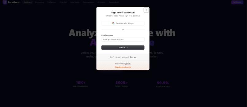 Code Recon – screenshot 1