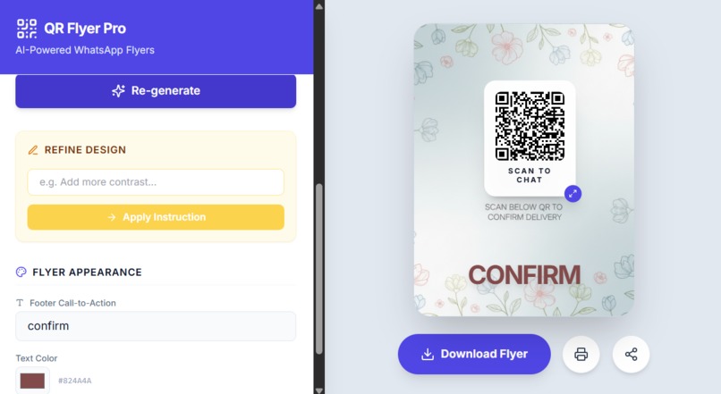 QR Flyer Pro – screenshot 1