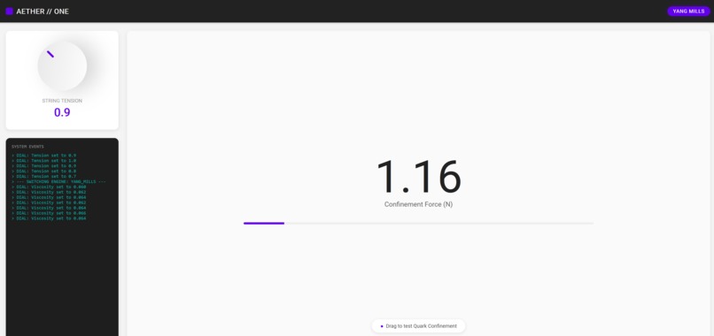 Aether-One: The Millennium Physics Interface – screenshot 1