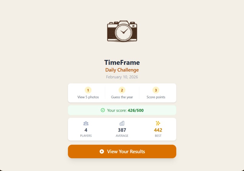 TimeFrame – screenshot 2