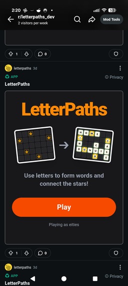LetterPaths – screenshot 1