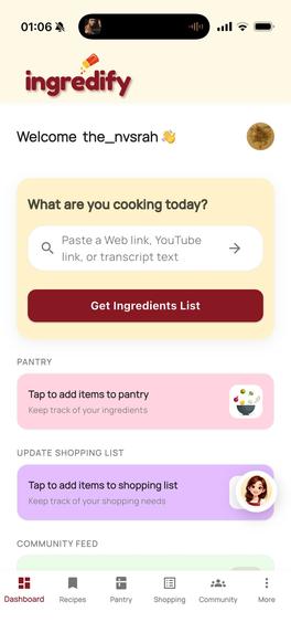 Ingredify - Pantry Organiser – screenshot 1