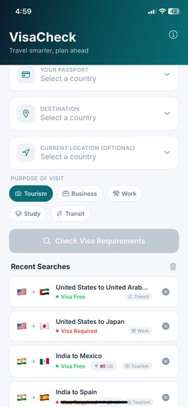 VisaCheck – screenshot 3