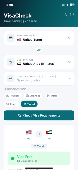 VisaCheck – screenshot 4