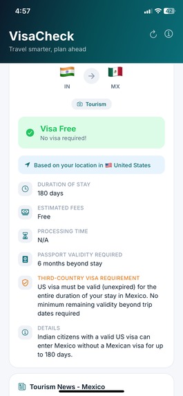 VisaCheck – screenshot 5