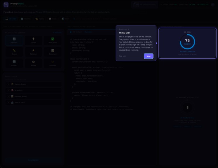 PromptDeck: AI Command Center for Logitech MX – screenshot 10