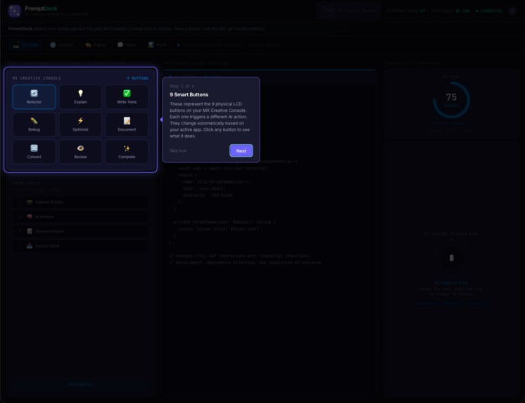 PromptDeck: AI Command Center for Logitech MX – screenshot 8
