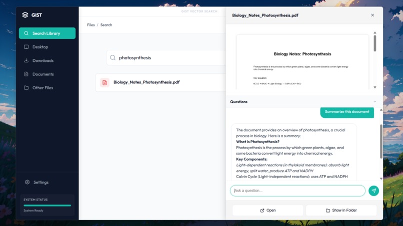 Gist — The File Explorer That Gets You – screenshot 2