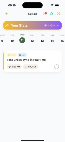 KairZa - The Ultimate Reminder App for Power Users – screenshot 2