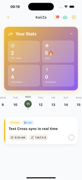 KairZa - The Ultimate Reminder App for Power Users – screenshot 5