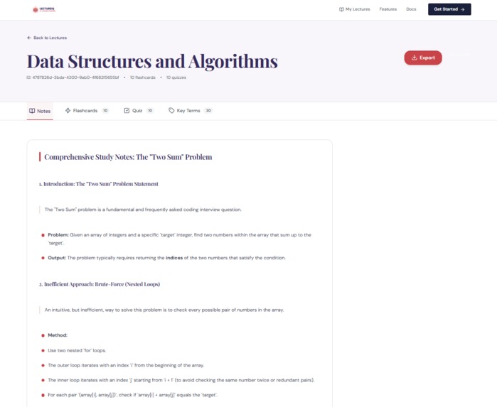 LectureIQ - AI-Powered Learning Assistant – screenshot 7