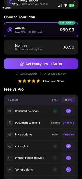 PENNY - Portfolio Aggregation & Intelligence Platform – screenshot 7