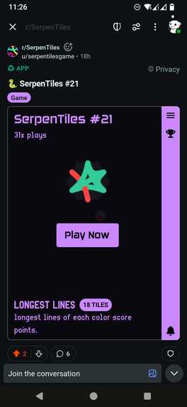 SerpenTiles – screenshot 4