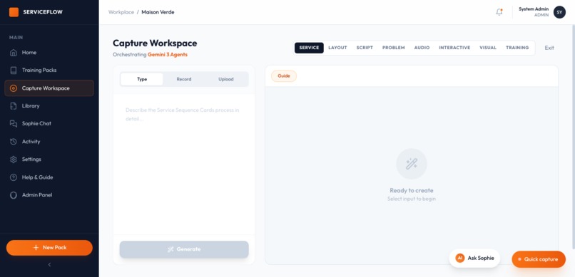 Serviceflow – screenshot 1