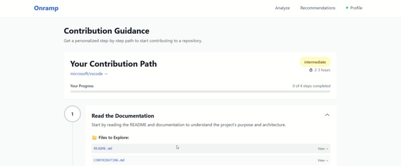 Onramp – screenshot 2