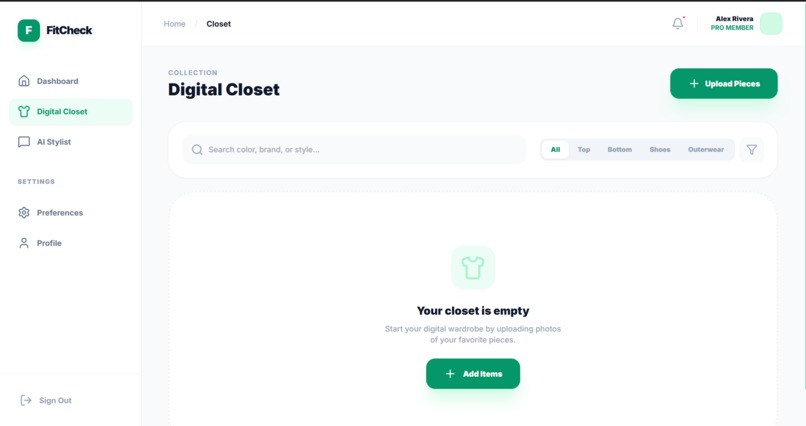 FitCheck – screenshot 1