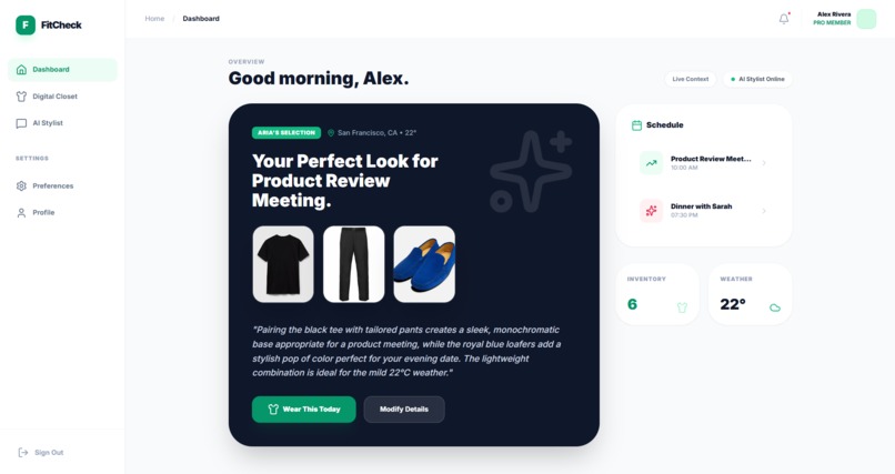 FitCheck – screenshot 2