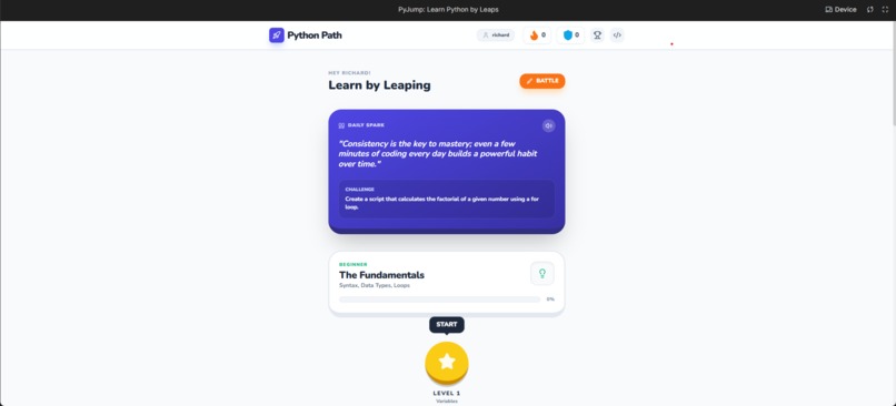 PyJump – screenshot 1
