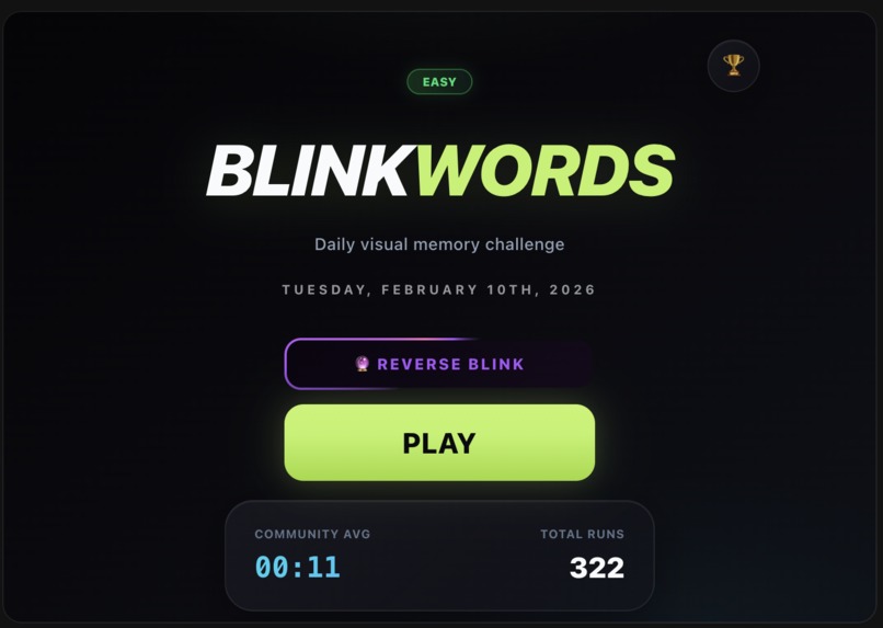 BlinkWords – screenshot 1