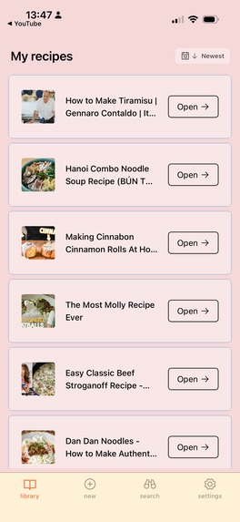 recipient – screenshot 2