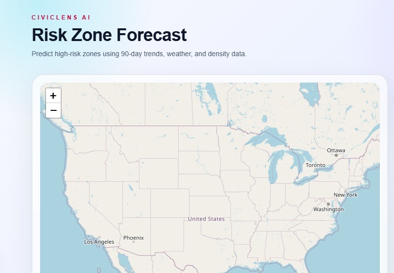 CivicLens AI – Predictive Intelligence for Smart Cities – screenshot 4