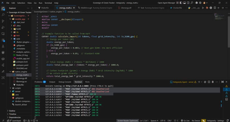 Sovereign-AI-Green-Tracker – screenshot 1