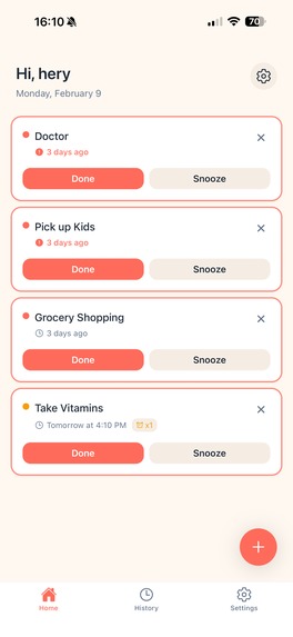 Nudge – The friendly reminder that follows you – screenshot 1