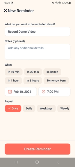 Nudge – The friendly reminder that follows you – screenshot 6